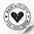 Beyaz etiket 100х100 mm &laquo;Made with love 05&raquo; (100 adet/rulo) kendinden yapışkanlı 100100whitemadewithlove05 photo
