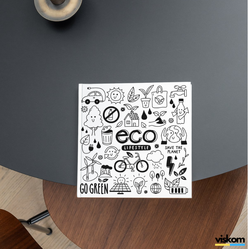 Beyaz etiket 100х100 mm &laquo;Eco&raquo; (100 adet/rulo) kendinden yapışkanlı 100100whiteEco photo