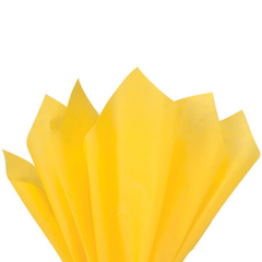 Бумага тишью «Лимонно-желтый / Lemon yellow (09)» 50x70 см, 30 листов