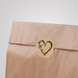 Етикетка крафт ⌀50 мм &laquo;Love 01&raquo; (250 шт/рулон) самоклеюча 50brownlove-01 фото 5