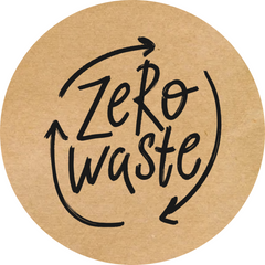 Етикетка крафт ⌀50 мм «Zero Waste 02» (250 шт/рулон)