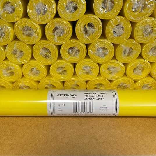Папір тішью «Жовтий / Yellow (11)» 50x70 см, 30 аркушів ᐉ Купити