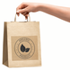 Kraft label 100x100 mm &laquo;Organic 03&raquo; (100 pcs/roll) self-adhesive 100100brownOrganic03 photo 5