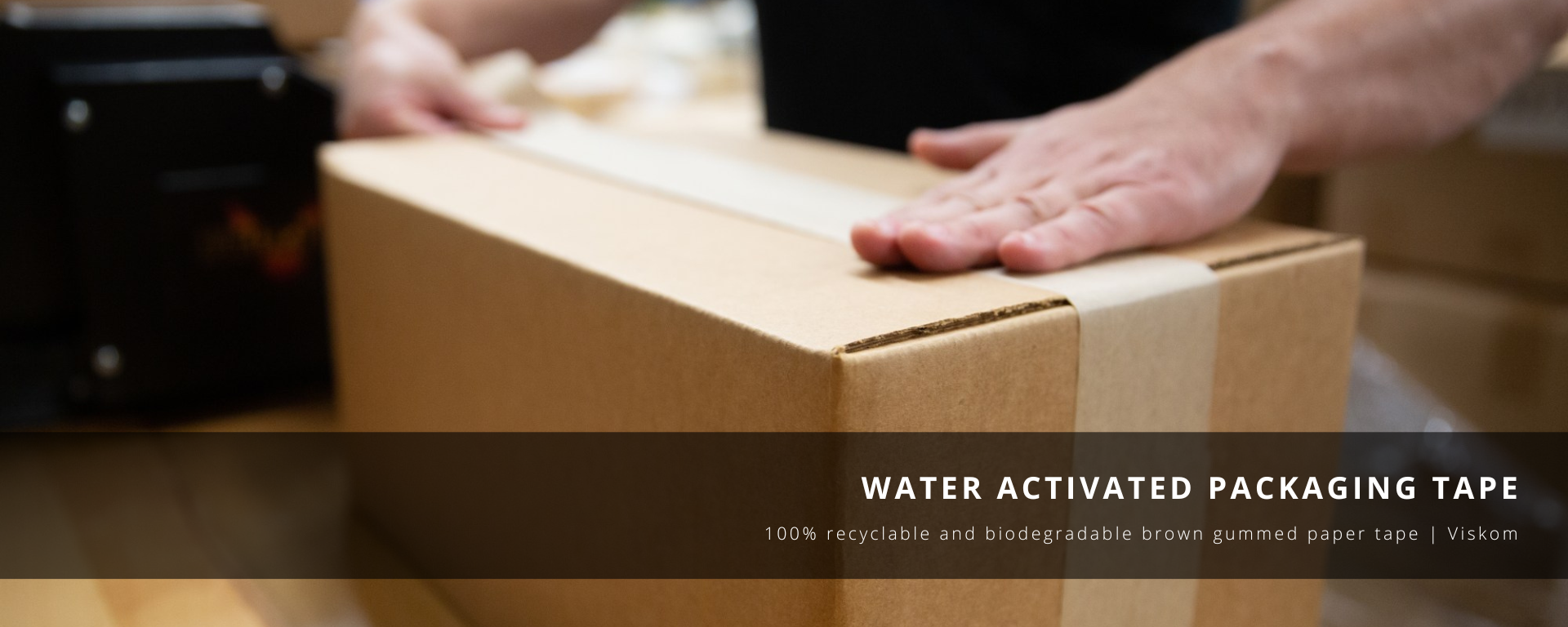 Water activated packaging tape