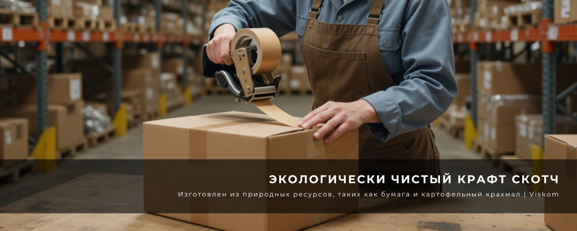 Клейкие самоклеящиеся ленты с крафтом бумаги с печатью и логотипом