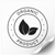 White label 100х100 mm &laquo;Organic 03&raquo; (100 pcs/roll) self-adhesive 100100whiteOrganic03 photo