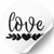 Етикетка біла ⌀50 мм &laquo;Love 02&raquo; (250 шт/рулон) самоклеюча 50whiteLove02 фото
