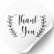 Wei&szlig;es Etikett ⌀50 mm &bdquo;Thank You 09&ldquo; (250 St&uuml;ck/Rolle), selbstklebend 50whitethankyou09 photo 1