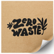 Etykieta Kraft 100x100 mm &laquo;Zero Waste 01&raquo; (100 szt./rolka) samoprzylepna 100100brownzero-waste-01 photo 1