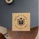 Kraft etiket 100x100 mm &laquo;Зроблено в Україні 03&raquo; (100 adet/rulo) kendinden yapışkanlı 100100brownzroblenovukrayini03 photo 3