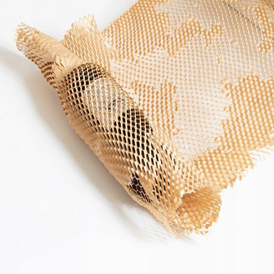 Крафт папір стільниковий 42 см х 250 м Honeycomb, коричневий в рулоні
