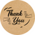 Kraft label ⌀50 mm "Thank You 06" (250 pcs/roll) self-adhesive 50brownThankyou06 photo