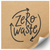 Etykieta Kraft 100x100 mm &laquo;Zero Waste 02&raquo; (100 szt./rolka) samoprzylepna 100100brownzero-waste-02 photo