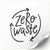 Biała etykieta 100х100 mm &laquo;Zero Waste 02&raquo; (100 szt/rolka) samoprzylepna 100100whitezero-waste-02 photo