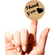 Kraft label ⌀50 mm "Thank You 08" (250 pcs/roll) self-adhesive 50brownthankyou08 photo 2