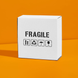 Етикетка біла 100х100 мм &laquo;Fragile 01&raquo; (100 шт/рулон) самоклеюча 100100whiteFragile01 фото 4