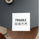 Етикетка біла 100х100 мм &laquo;Fragile 01&raquo; (100 шт/рулон) самоклеюча 100100whiteFragile01 фото 2