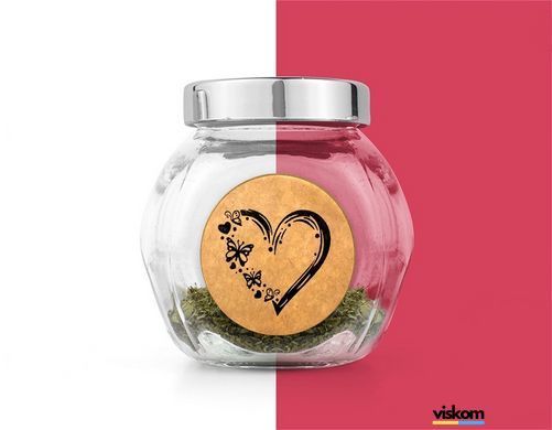 Етикетка крафт ⌀26 мм &laquo;Love&raquo; (500 шт/рулон) 26love photo