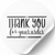 White label ⌀50 mm "Thank You 16" (250 pcs/roll) self-adhesive 50whitethankyou16 photo