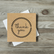 Этикетка крафт 100x100 мм "Thank You 13" (100 шт/рулон) с принтом, самоклеящаяся Viskom 100100Thankyou13 фото 5