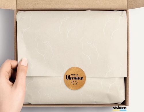 Етикетка крафт ⌀26 мм &laquo;Made in Ukraine 01&raquo; (500 шт/рулон) 26madeinukraine2 photo