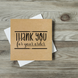 Етикетка крафт 100x100 мм "Thank You 16" (100 шт/рулон) з друком, самоклеюча Viskom 100100Thankyou16 photo 4