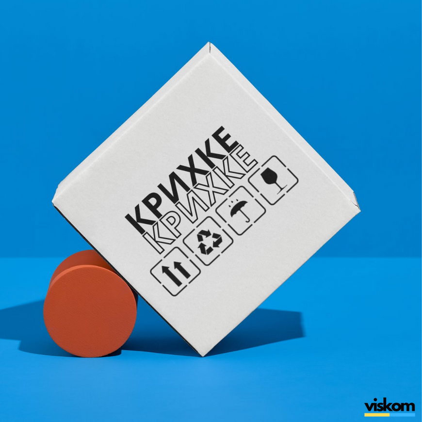 Beyaz etiket 100х100 mm &laquo;Крихке 02&raquo; (100 adet/rulo) kendinden yapışkanlı 100100whiteKrihke 02 photo