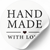 Етикетка біла ⌀50 мм &laquo;Handmade 01&raquo; (250 шт/рулон) самоклеюча 50whitehandmade01 фото