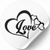 Етикетка біла ⌀50 мм &laquo;Love 06&raquo; (250 шт/рулон) самоклеюча 50whiteLove06 фото