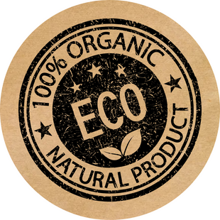 Kraft label ⌀50 mm &laquo;Eco 07&raquo; (250 pcs/roll) self-adhesive 50browneco-07 photo