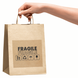 Kraft label 100x100 mm &laquo;Fragile 02&raquo; (100 pcs/roll) self-adhesive 100100brownFragile02 photo 5
