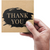 Етикетка крафт 100x100 мм "Thank You 01" (100 шт/рулон) з друком, самоклеюча Viskom 100100Thankyou01 фото