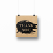 Етикетка крафт 100x100 мм "Thank You 01" (100 шт/рулон) з друком, самоклеюча Viskom 100100Thankyou01 фото 3
