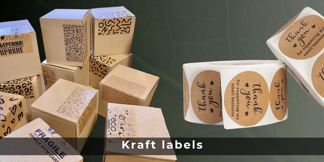 Kraft paper labels