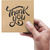 Етикетка крафт 100x100 мм "Thank You 07" (100 шт/рулон) з друком, самоклеюча Viskom 100100Thankyou07 photo