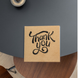 Etykieta Kraft 100x100 mm &laquo;Thank You 07&raquo; (100 szt./rolka) samoprzylepna 100100brownThankYou07 photo 3