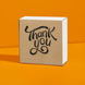 Etykieta Kraft 100x100 mm &laquo;Thank You 07&raquo; (100 szt./rolka) samoprzylepna 100100brownThankYou07 photo 6