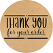 Kraft label ⌀50 mm "Thank You 16" (250 pcs/roll) self-adhesive 50brownthankyou16 photo 8