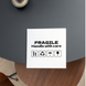 Beyaz etiket 100х100 mm &laquo;Fragile 03&raquo; (100 adet/rulo) kendinden yapışkanlı 100100whiteFragile03 photo 2