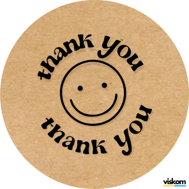 Етикетка крафт ⌀26 мм &laquo;Thank You 12&raquo; (500 шт/рулон) 26Thankyou12 photo